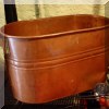 D19. Copper wash tub. 